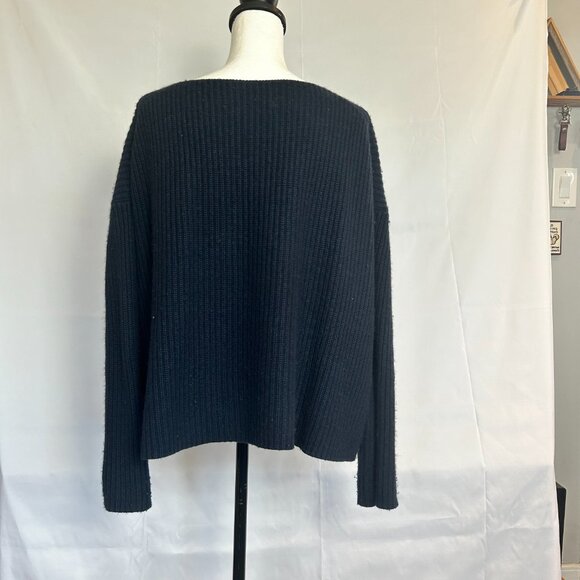 Nili Lotan Medium Cotton/Cashmere/Silk Navy blue sweater - Picture 13 of 16